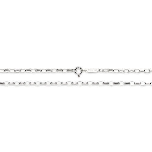 SILVER PAPER CLIP LINK CHAIN MEDIUM