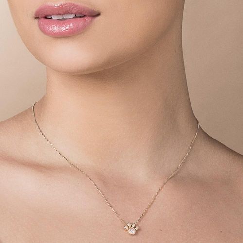 GOLD PET MOM NECKLACE