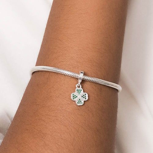 SILVER 925 FOUR LEAF CLOVER CHARM