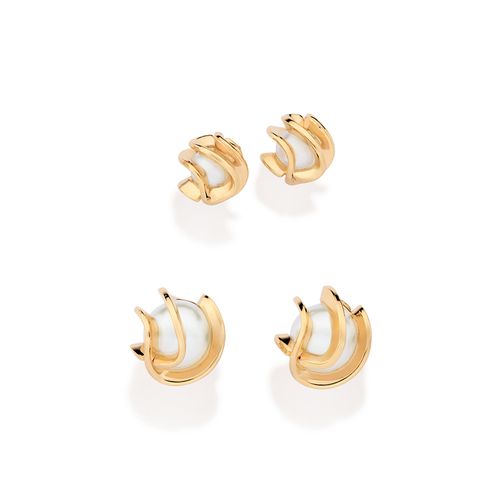 GOLD WRAPPED PEARL EARRING KIT