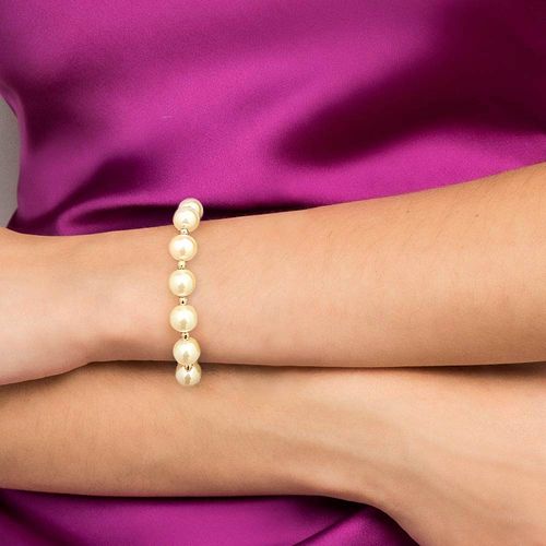 GOLD BIG PEARL BRACELET