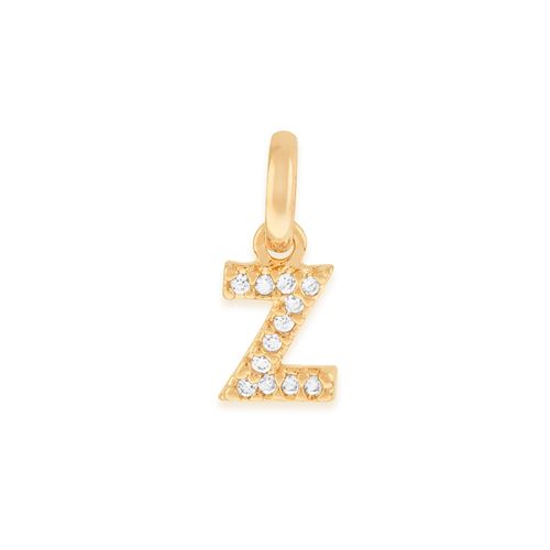 GOLD KID'S LETTER PENDANT -LETTER Z