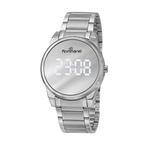 SILVER DIGITAL LED WATCH