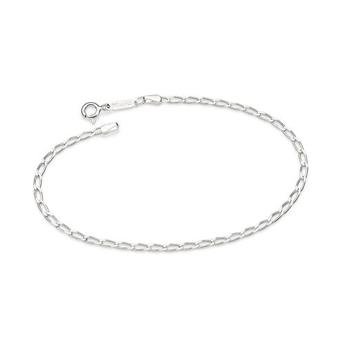 SILVER OVAL CABLE LINK BRACELET MEDIUM