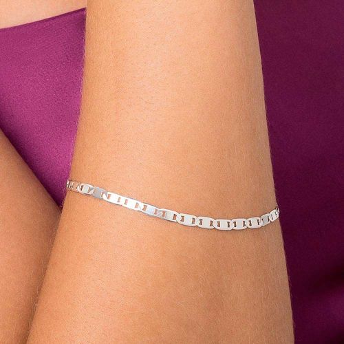 SILVER ANCHOR LINK BRACELET XLARGE
