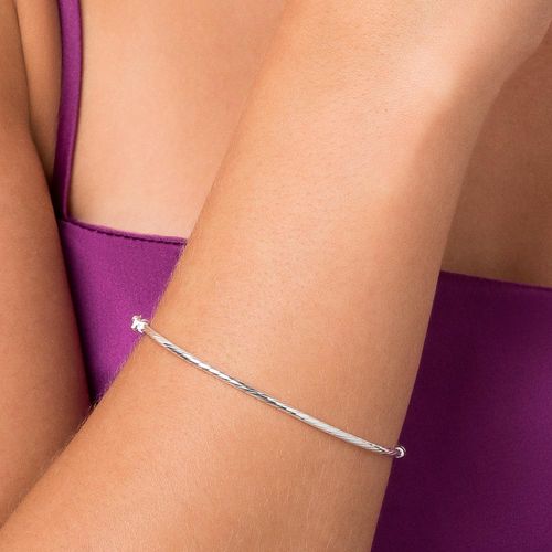 SILVER TWISTED CUFF BRACELET