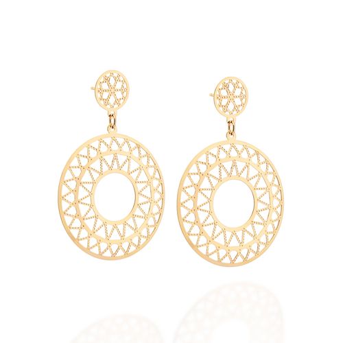 GOLD SUNNY DAY DANGLY EARRINGS