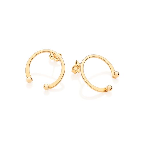 GOLD HORSE SHOE EARRINGS