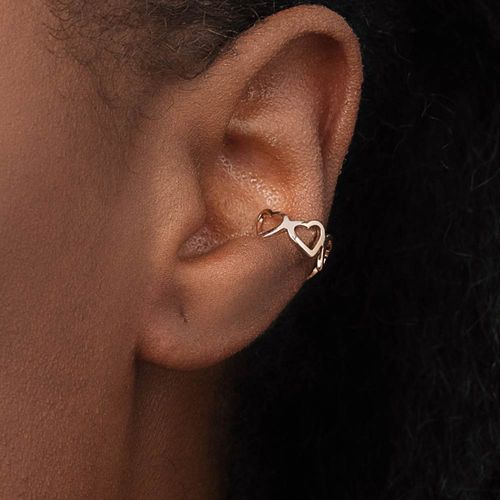 GOLD HEARTS EAR CUFF
