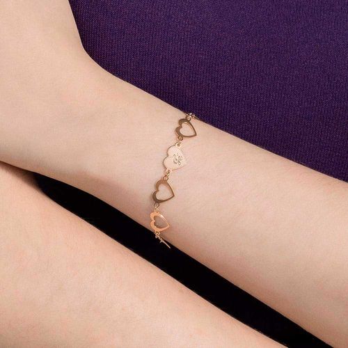 GOLD FÉ (FAITH) HEART BRACELET