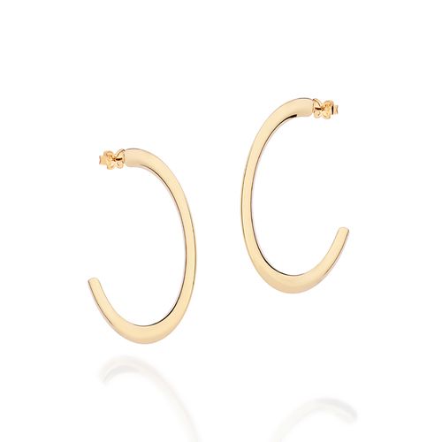 GOLD THICK ESSENTIAL HOOP EARRINGS