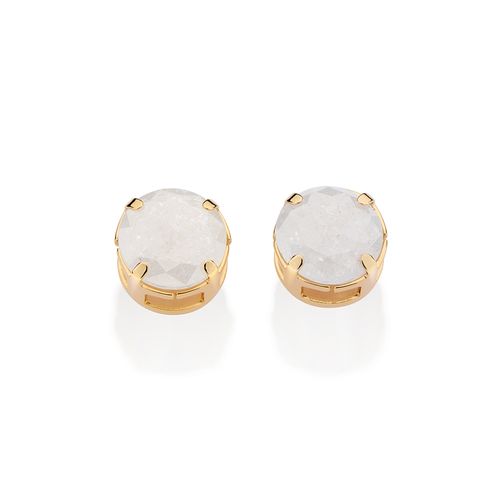 GOLD FALLEN SNOW STUD EARRINGS