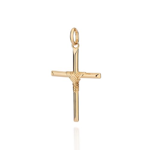 GOLD DETAILED CROSS PENDANT