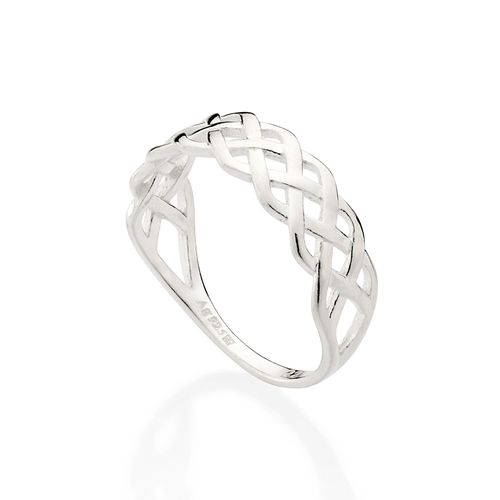 SILVER 925 BRAIDED RING