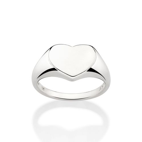 SILVER 925 PERSONALIZABLE HEART RING