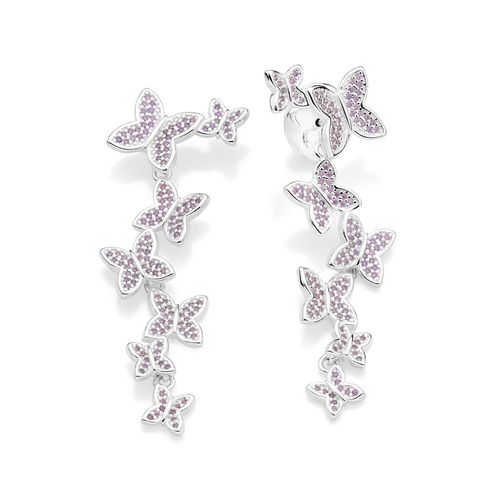 SILVER 925 BUTTERFLY TAKEOVER PENDULUM EARRINGS