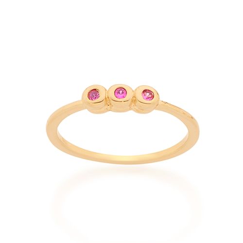 GOLD KID'S RING WITH ZIRCONIA