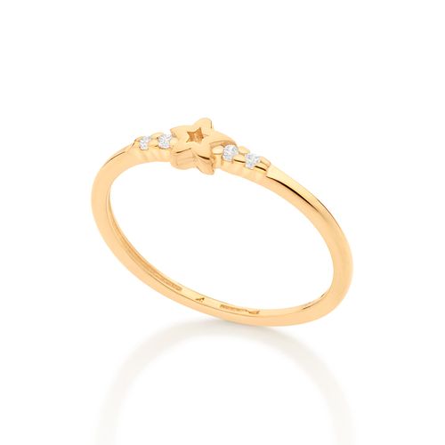 KID’S GOLD STAR SKINNY RING