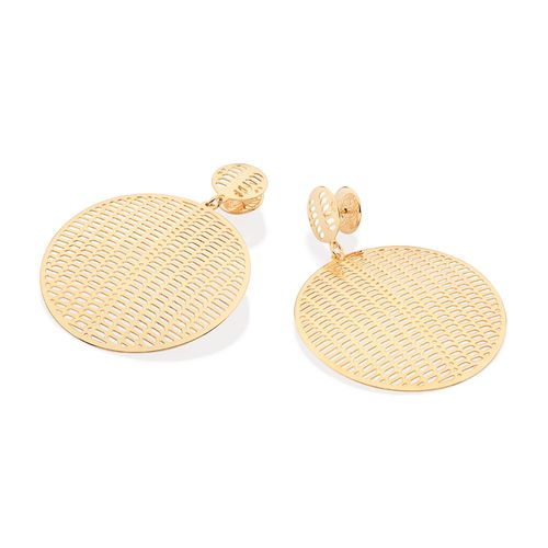 GOLD WHICKER MAXI EARRINGS