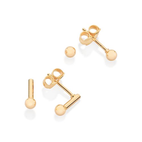 GOLD SPHERES EARRINGS KIT
