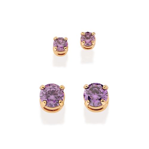 GOLD JOY EARRING KIT IN PURPLE
