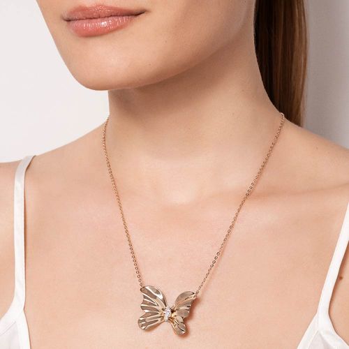 GOLD STUDDED BUTTERFLY MAXI NECKLACE