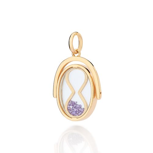 GOLD HOURGLASS PENDANT