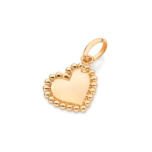 GOLD BEATING HEART PENDANT