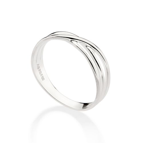 SILVER 925 TRIPLE BAND RING