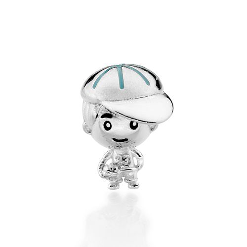 SILVER 925 BOY WITH BALL CHARM