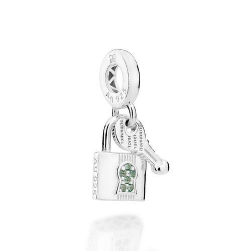SILVER 925 LOCK AND KEY CHARM