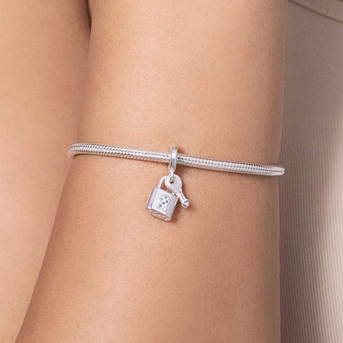 SILVER 925 LOCK AND KEY CHARM