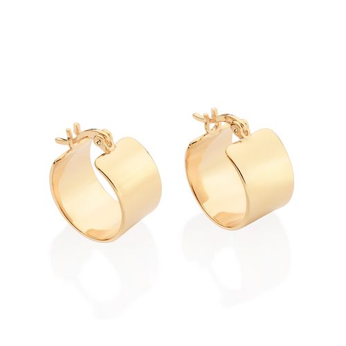 GOLD MODERN HUGGIE EARRINGS
