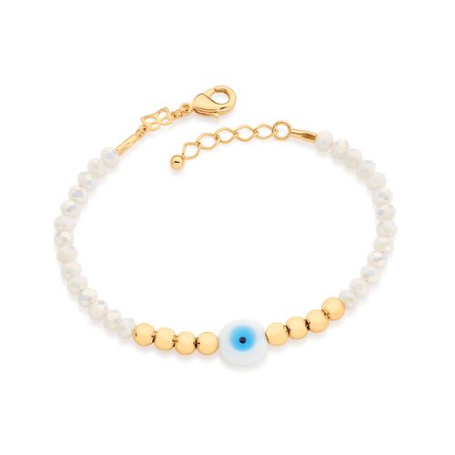 GOLD GREEK EYE BRACELET
