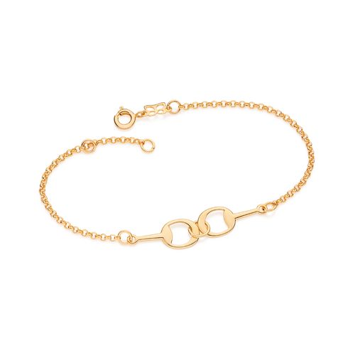GOLD HORSE SHOE BRACELET