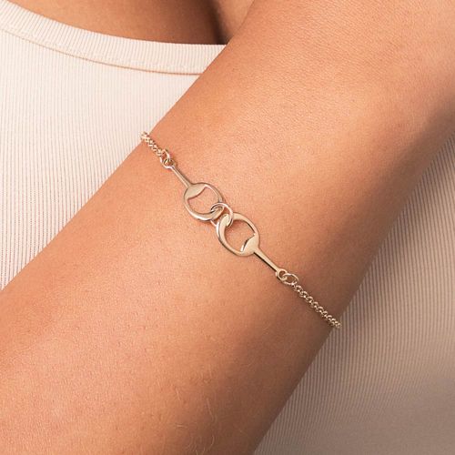 GOLD HORSE SHOE BRACELET