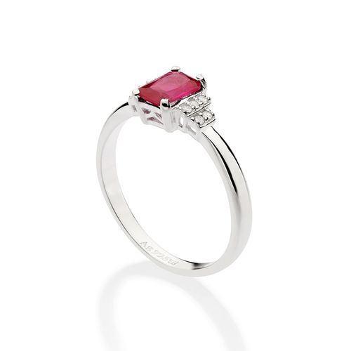 SILVER 925 RUBY HOLIDAY SPIRIT RING