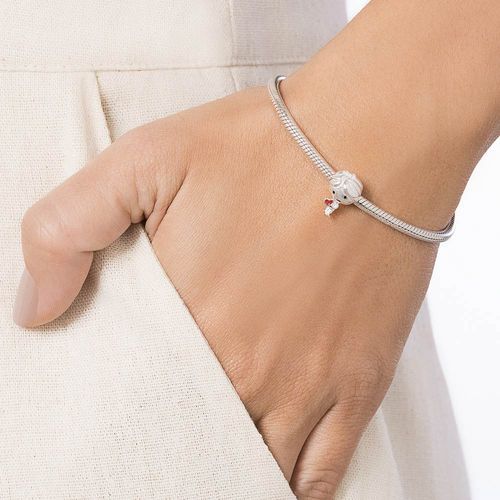 SILVER 925 BOY HOLDING HEART CHARM