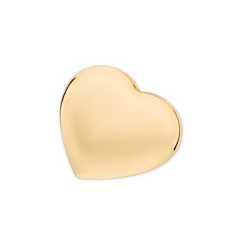 GOLD PADDED HEART MAXI PENDANT
