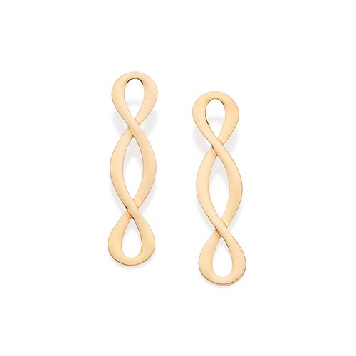 GOLD TIME WARP EARRINGS